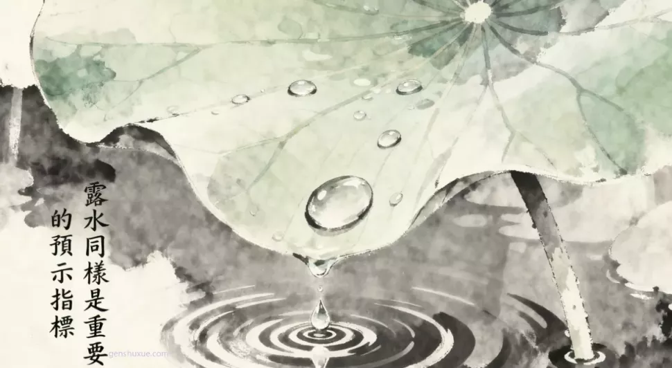 露水是重要的預示指標