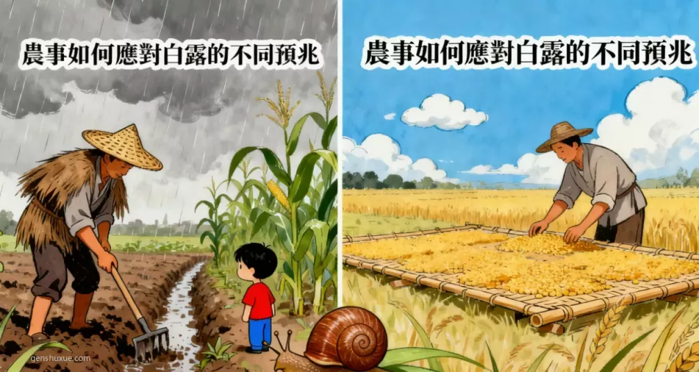 應對白露的不同預兆